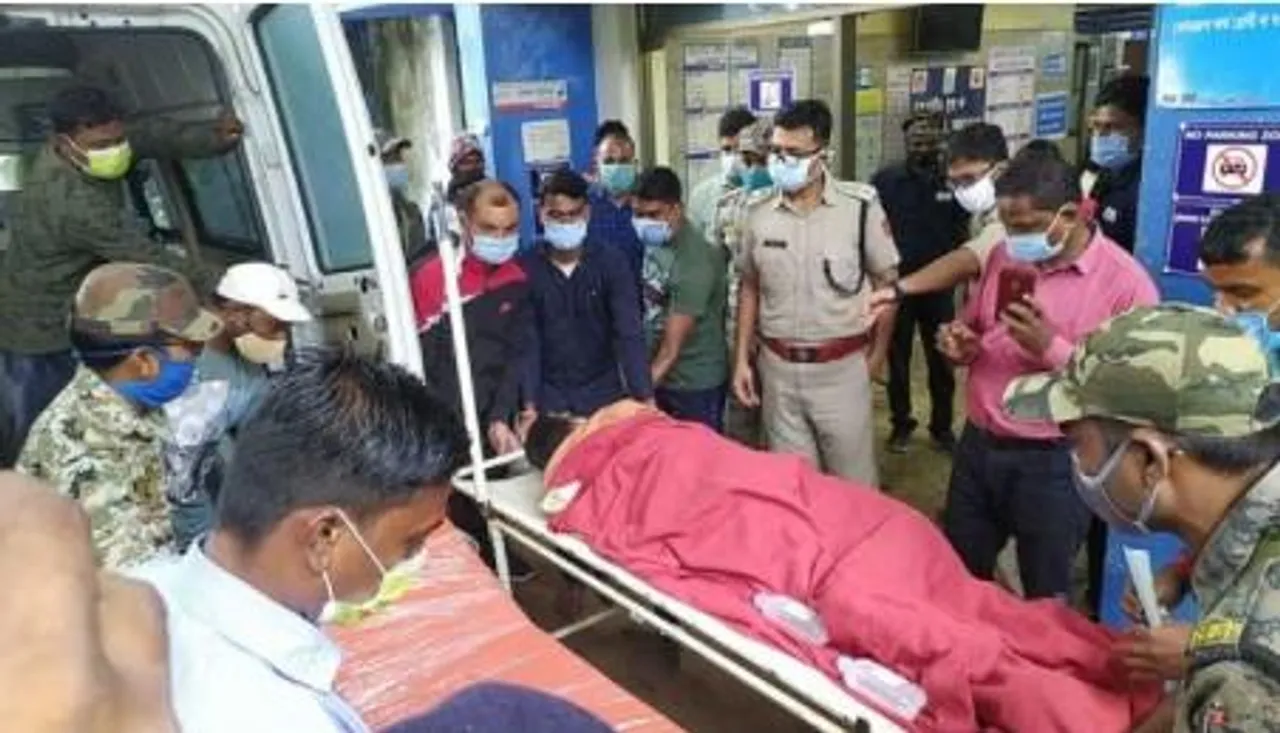 আহত এন ভি এফ কর্মী