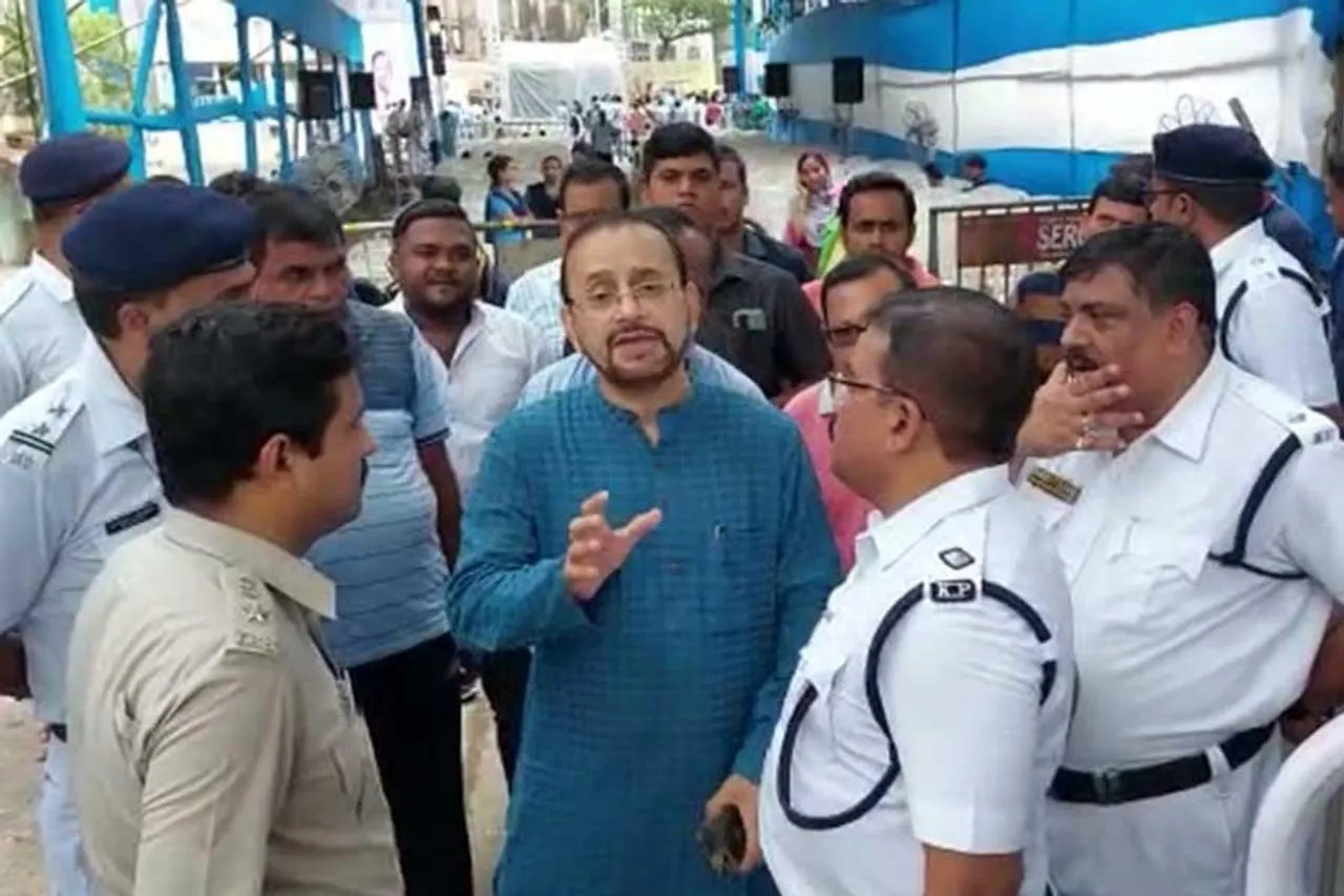 টালা ব্রিজ পরিদর্শনে এলেন অতীন ঘোষ