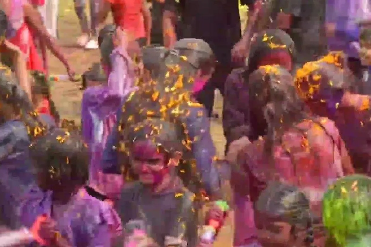 পুনেতে চলছে রঙের উৎসব, দেখুন ভিডিও