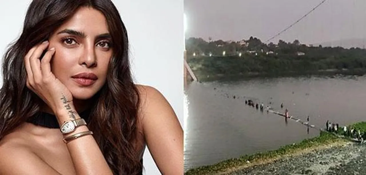 মোরবি ব্রিজ ধসের ঘটনায় নিহতদের প্রতি শোক প্রকাশ করলেন প্রিয়াঙ্কা চোপড়া