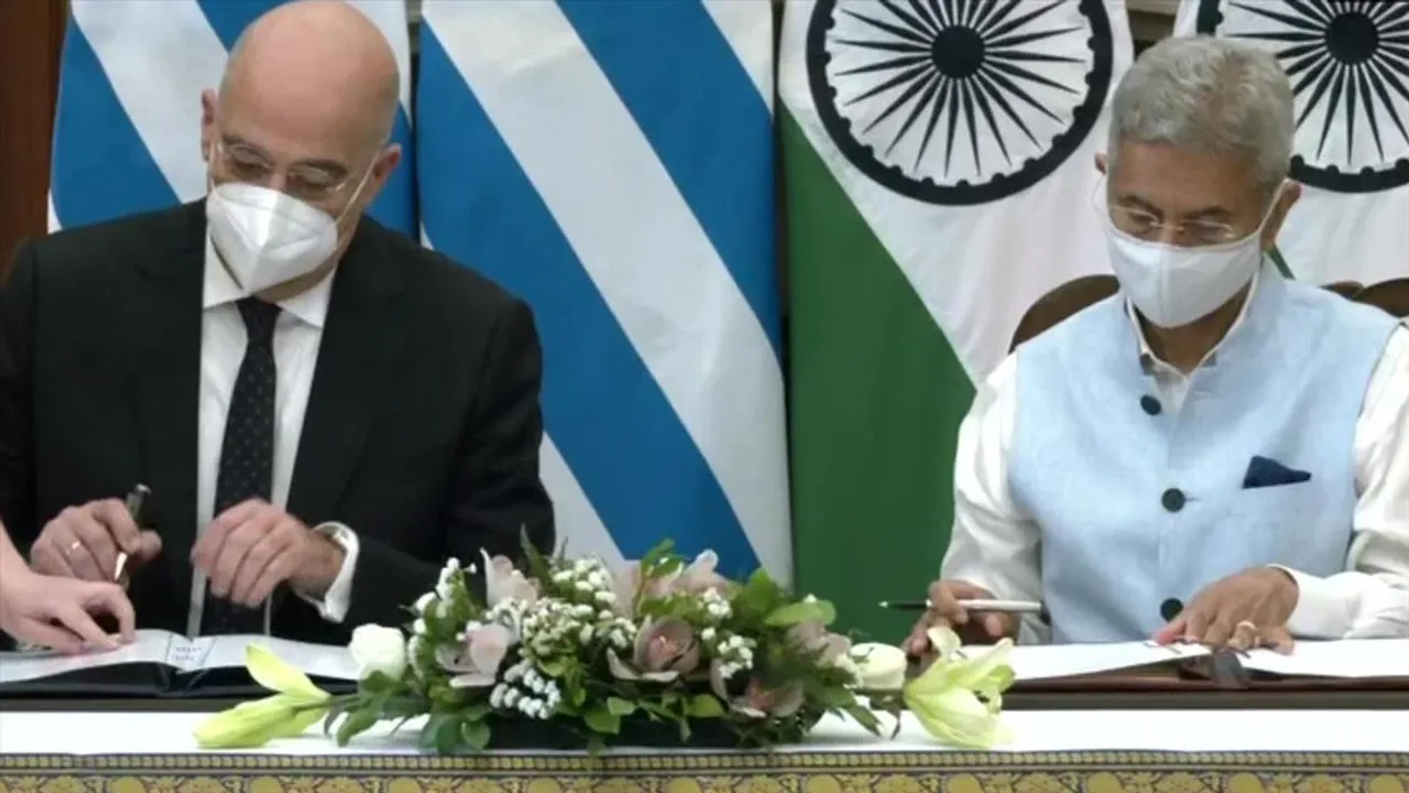 ভারত ও গ্রিসের মধ্যে স্বাক্ষরিত হল মৌ