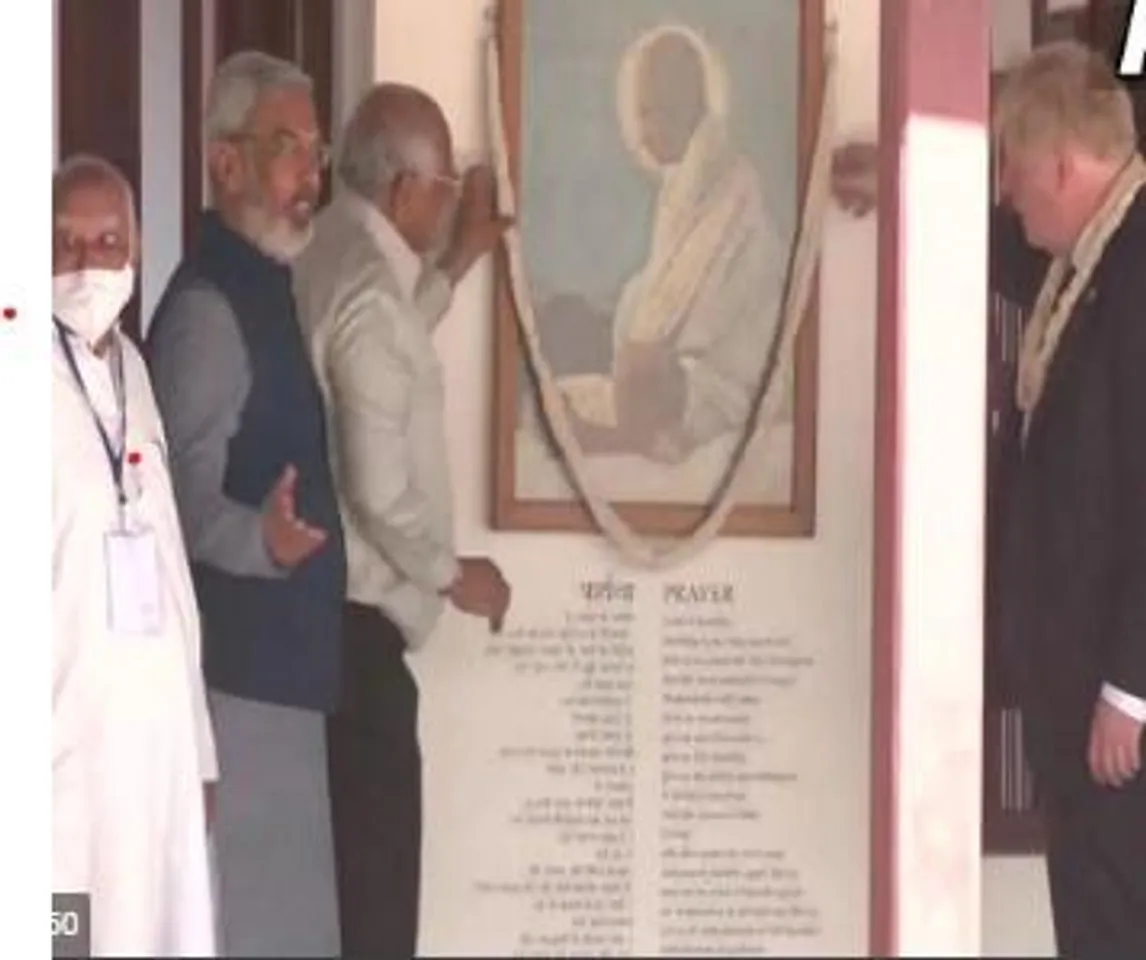 আমেদাবাদের সবরমতী আশ্রম পরিদর্শন করলেন ব্রিটেনের প্রধানমন্ত্রী