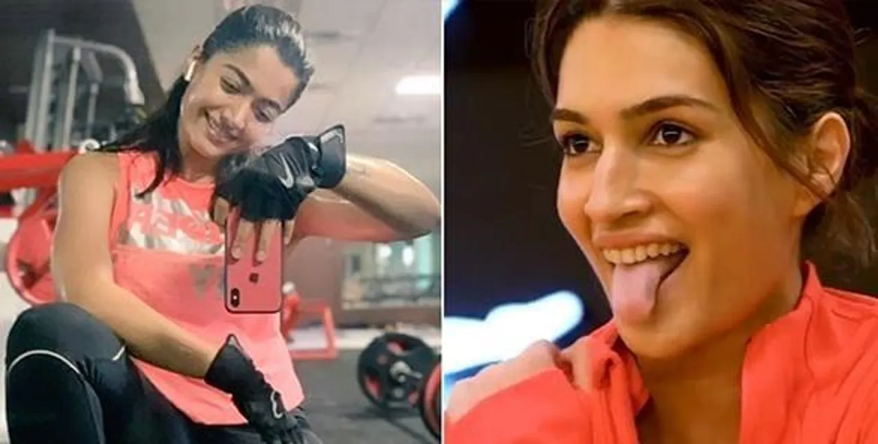 কৃতি সানন-রশ্মিকা মান্দান্নার মজাদার ওয়ার্কআউট মুহূর্ত