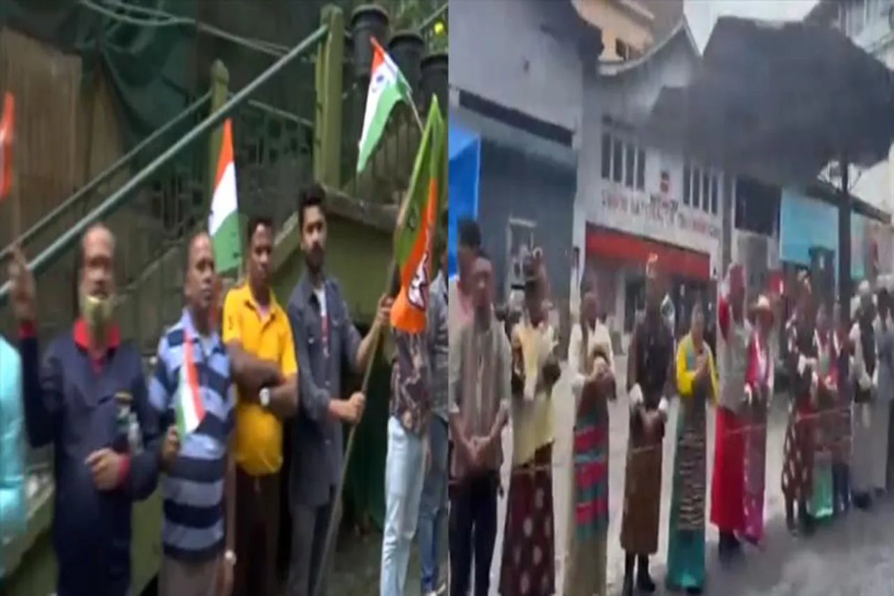 অমিত শাহকে স্বাগত জানালেন গ্যাংটকবাসী, দেখুন ভিডিও