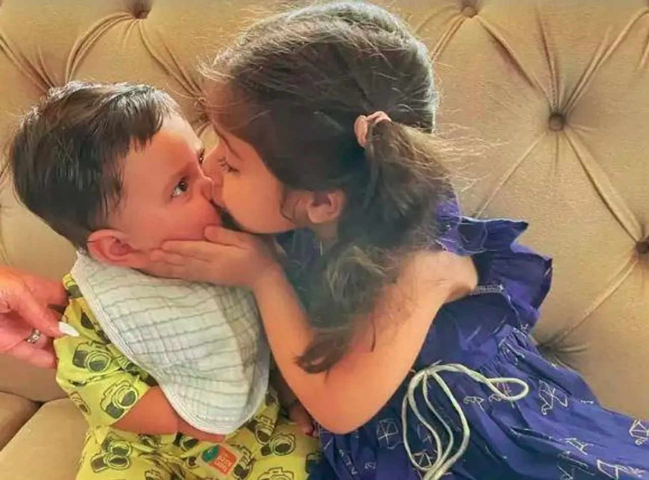 করিনা পুত্রদের রাখি রাঁধলেন বোন ইনায়া, ভাইরাল সেই আদুরে ছবি