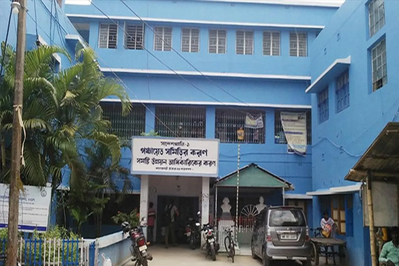 আবাস-দুর্নীতি : সন্দেশখালিতে বিজেপির বিক্ষোভ