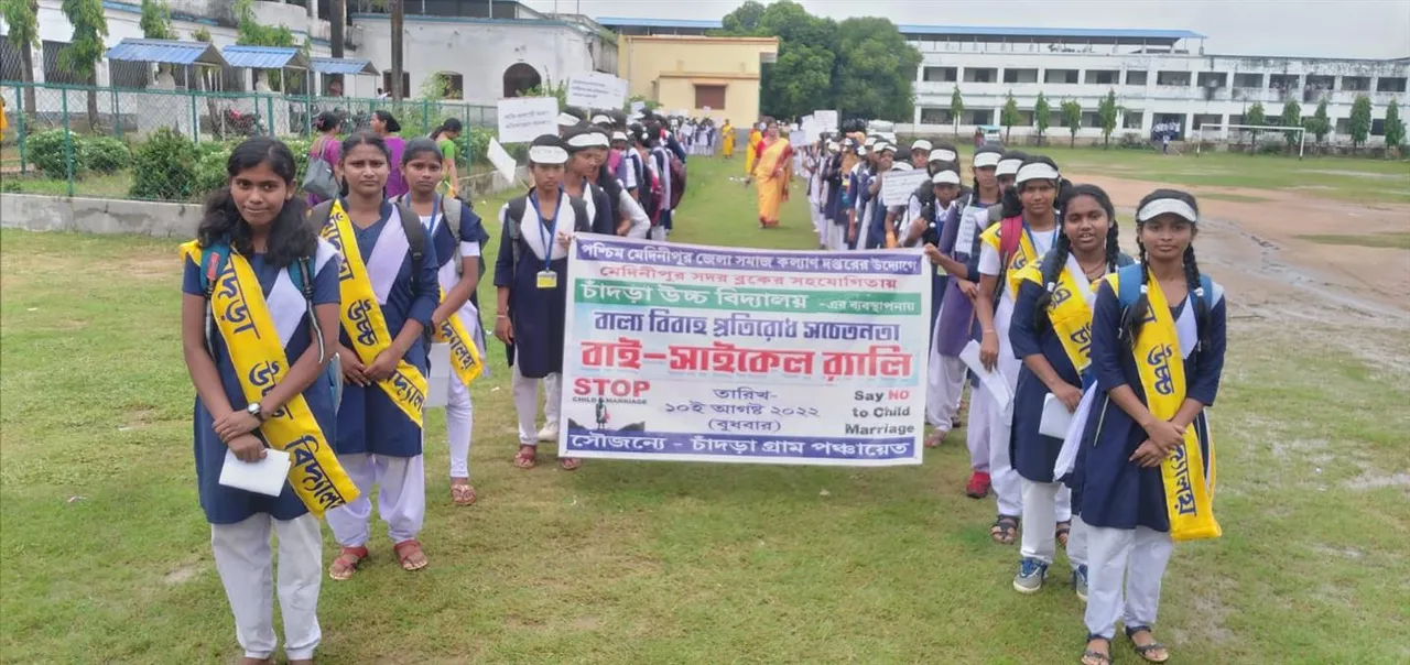 বাল্যবিবাহ রোধে থানার সঙ্গে যোগাযোগ রাখবে কন্যাশ্রী ক্লাব, মেদিনীপুর সদরে সচেতনতা প্রচার