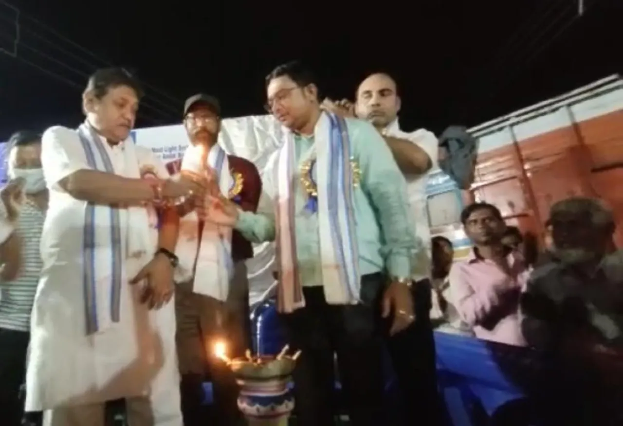 হাই মাস্ট বাতিস্তম্ভের উদ্বোধন