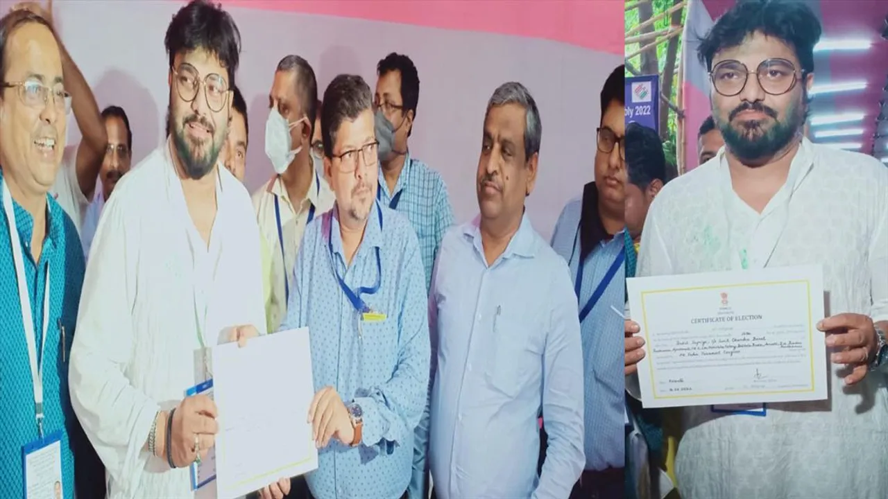 জয়ের শংসাপত্র হাতে পেলেন বাবুল