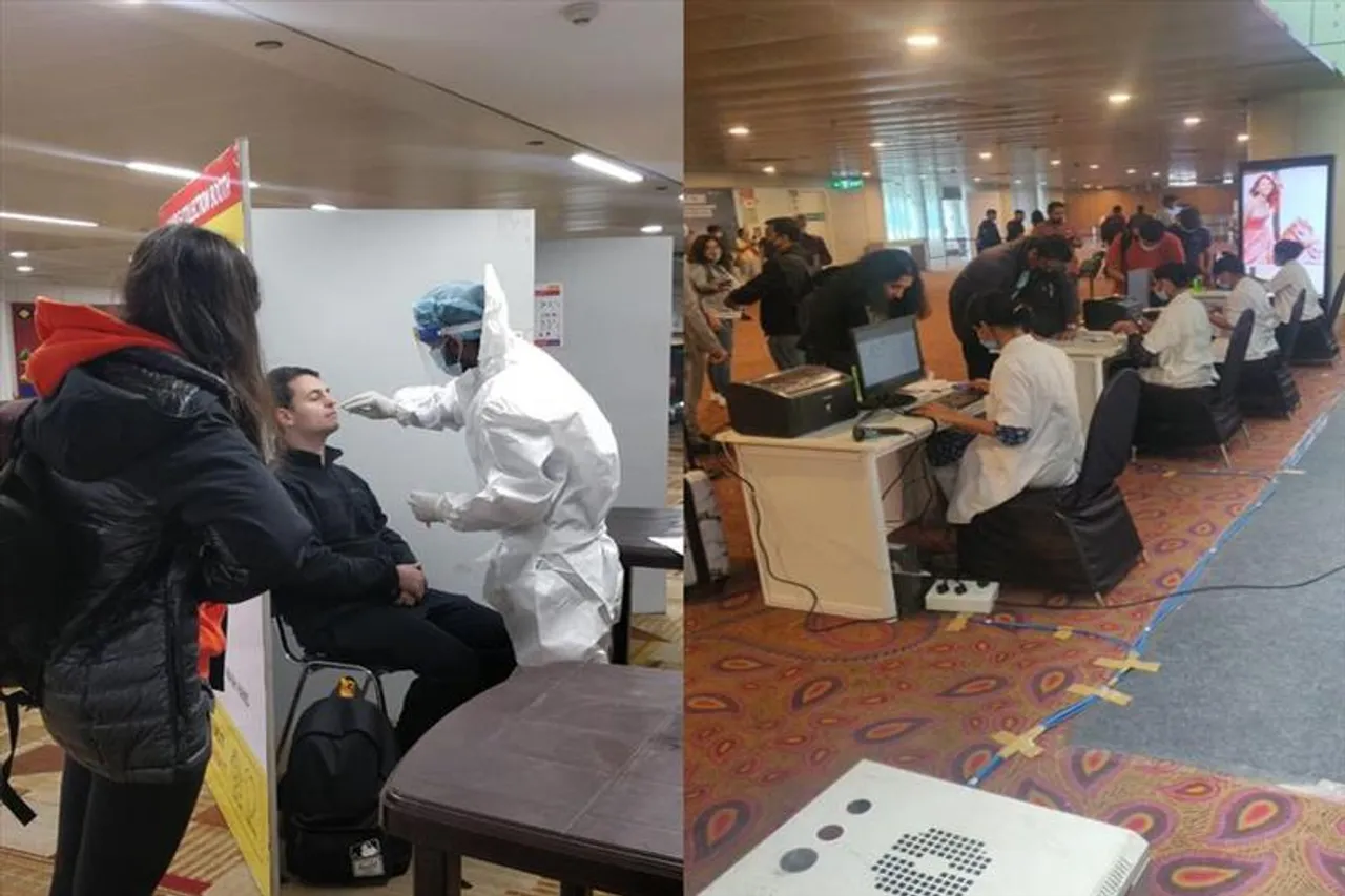 চিন, হংকং, ব্যাংকক, জাপান , দক্ষিণ কোরিয়া থেকে আগত যাত্রীদের চলছে কোভিড টেস্ট