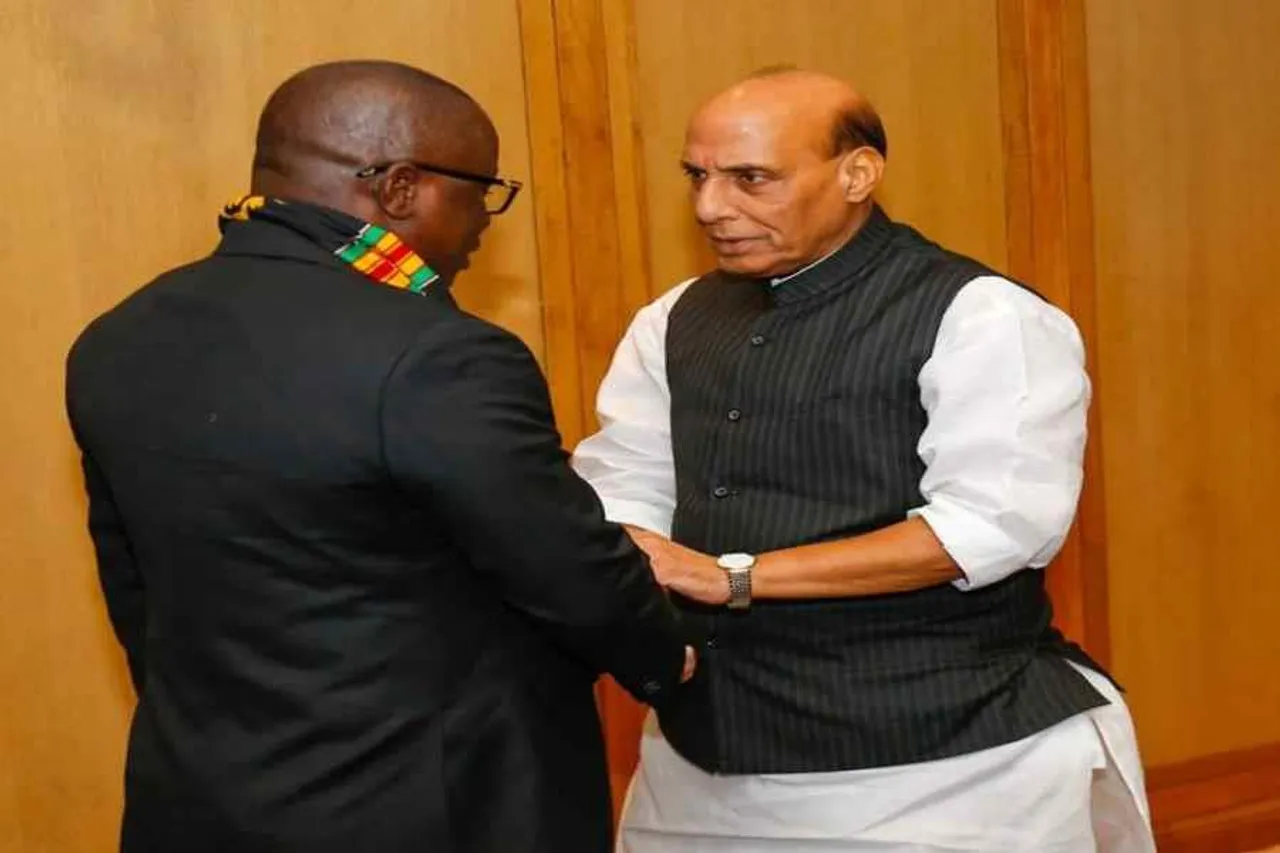 ঘানার প্রতিরক্ষা মন্ত্রীর সঙ্গে সাক্ষাৎ করলেন রাজনাথ সিং