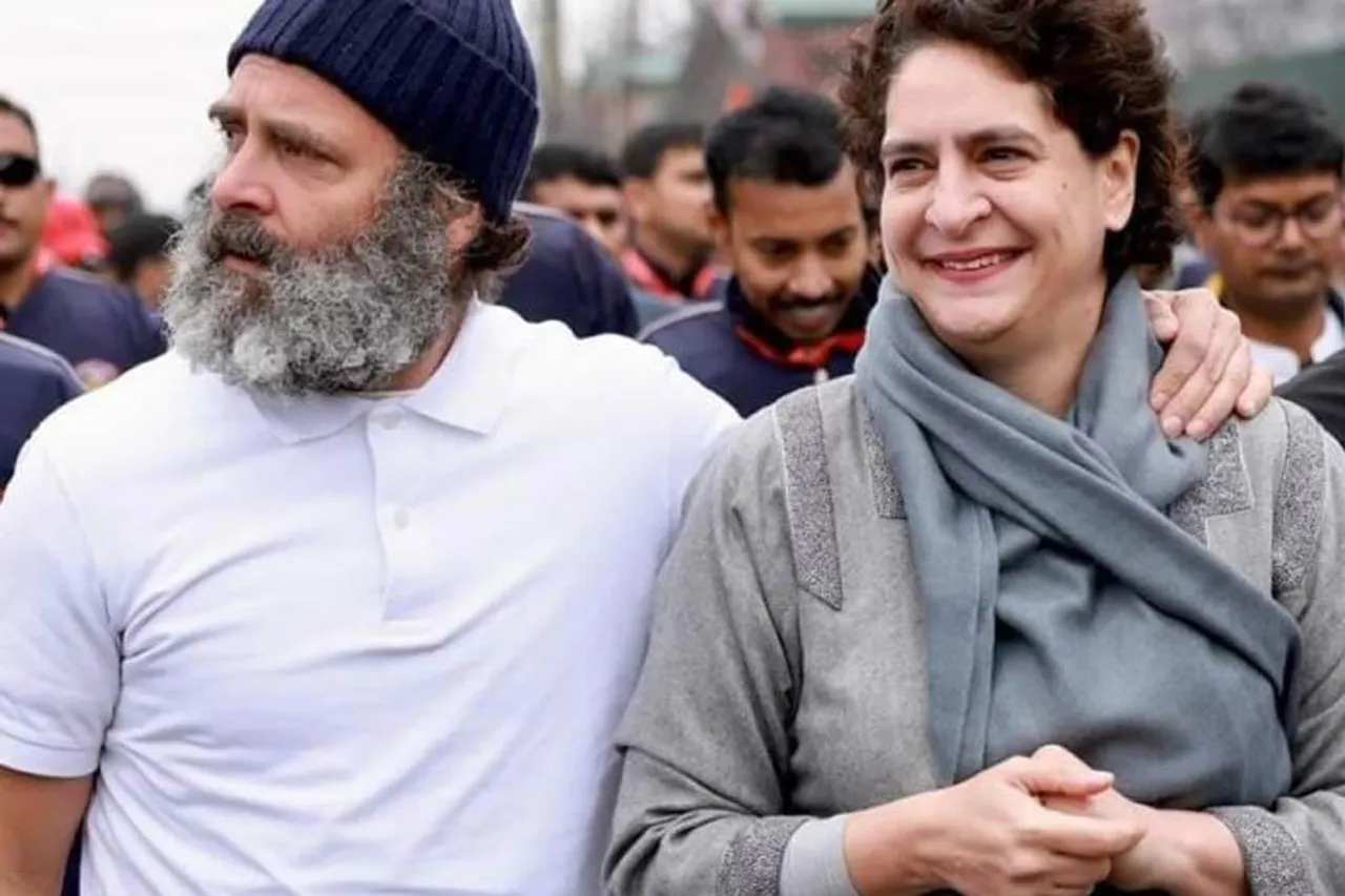 গান্দেরবালের দুর্গা মন্দির পরিদর্শন রাহুল ও প্রিয়াঙ্কা গান্ধীর