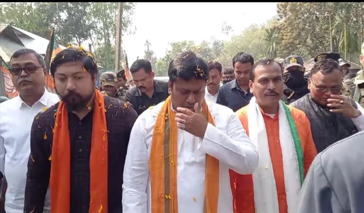 কোচবিহারে গিয়ে নিশীথ প্রামাণিক, মিহির গোস্বামীদের সঙ্গে মিছিল সুকান্ত মজুমদারের