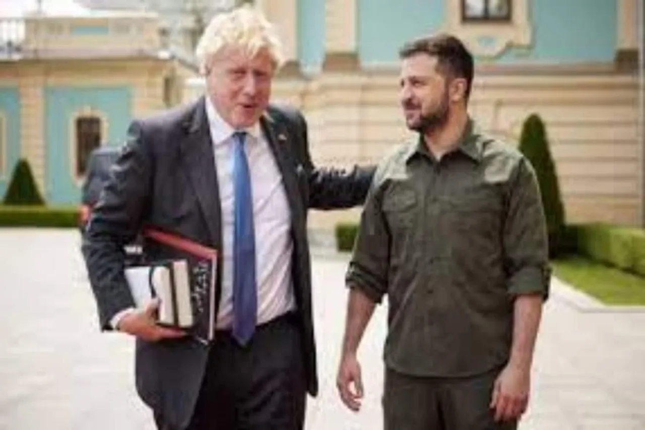 ইউক্রেনে বরিস জনসন, দেখুন জেলেনস্কির সঙ্গে সাক্ষাতের ভিডিও