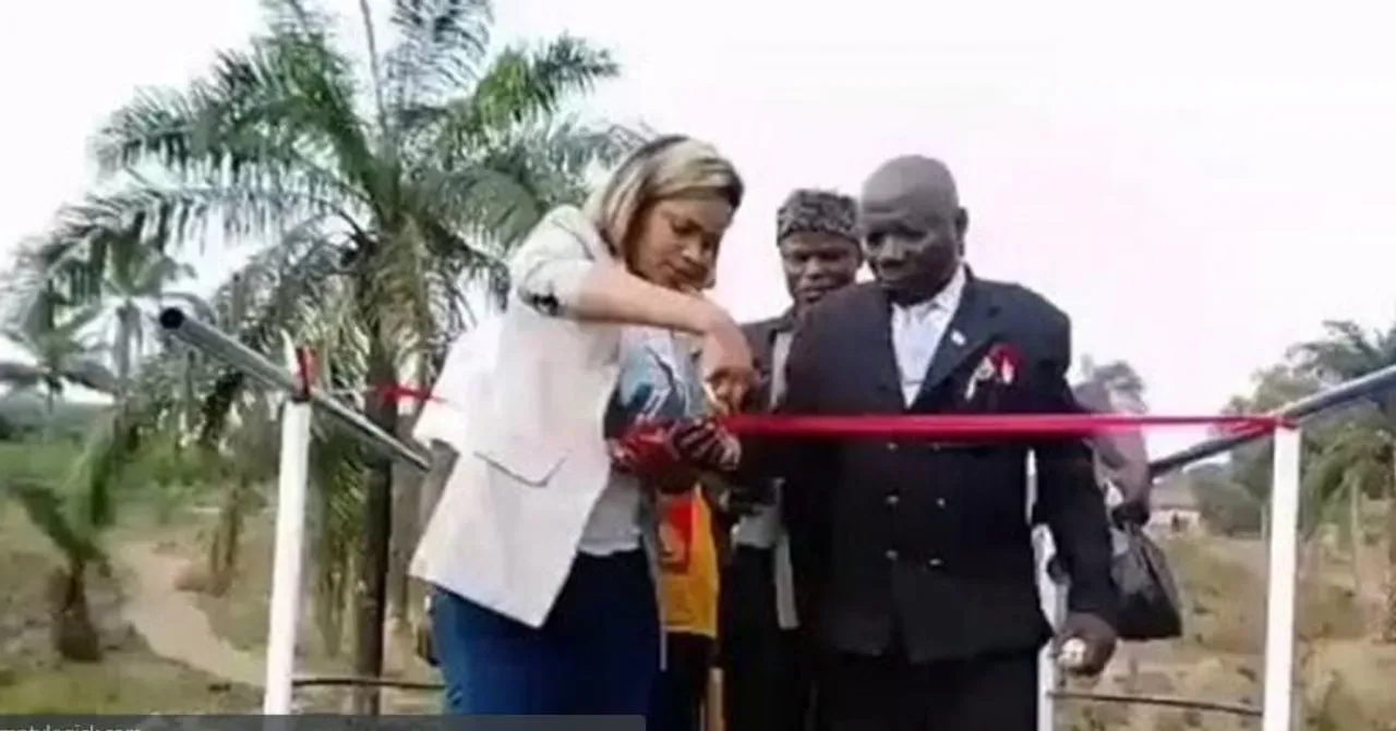 উদ্বোধনের সময়ই ভেঙে পড়ল নতুন তৈরি হওয়া সেতু! দেখুন ভিডিও