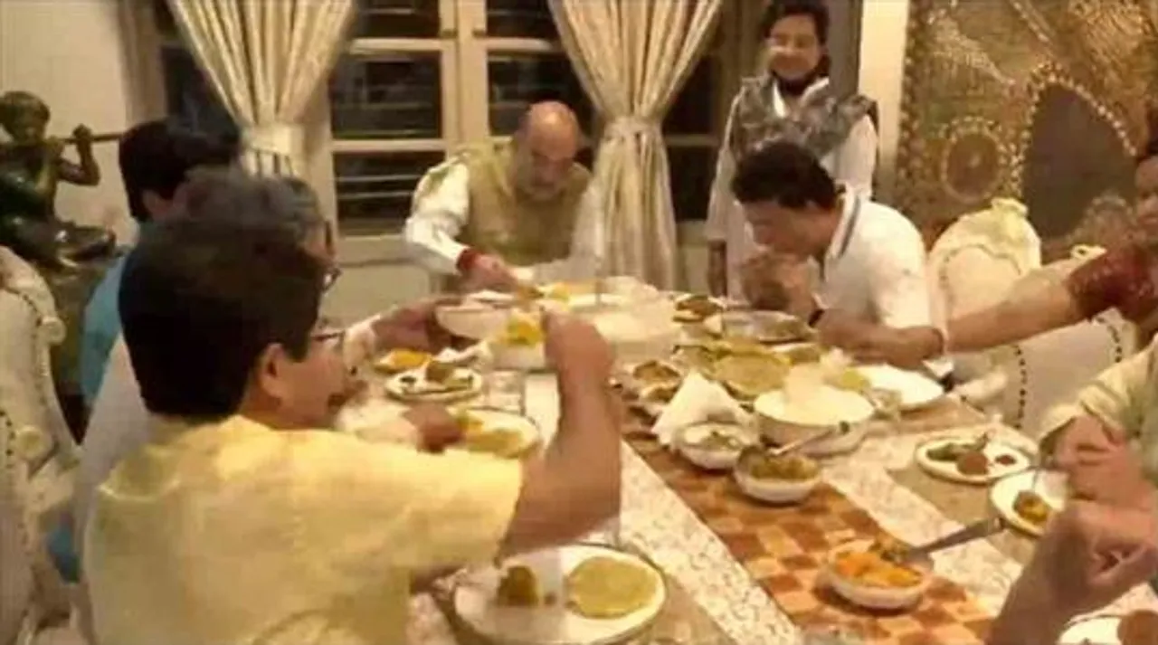 মহারাজের বাড়িতে নৈশভোজে শাহ, মেনুতে কী কী ছিল?