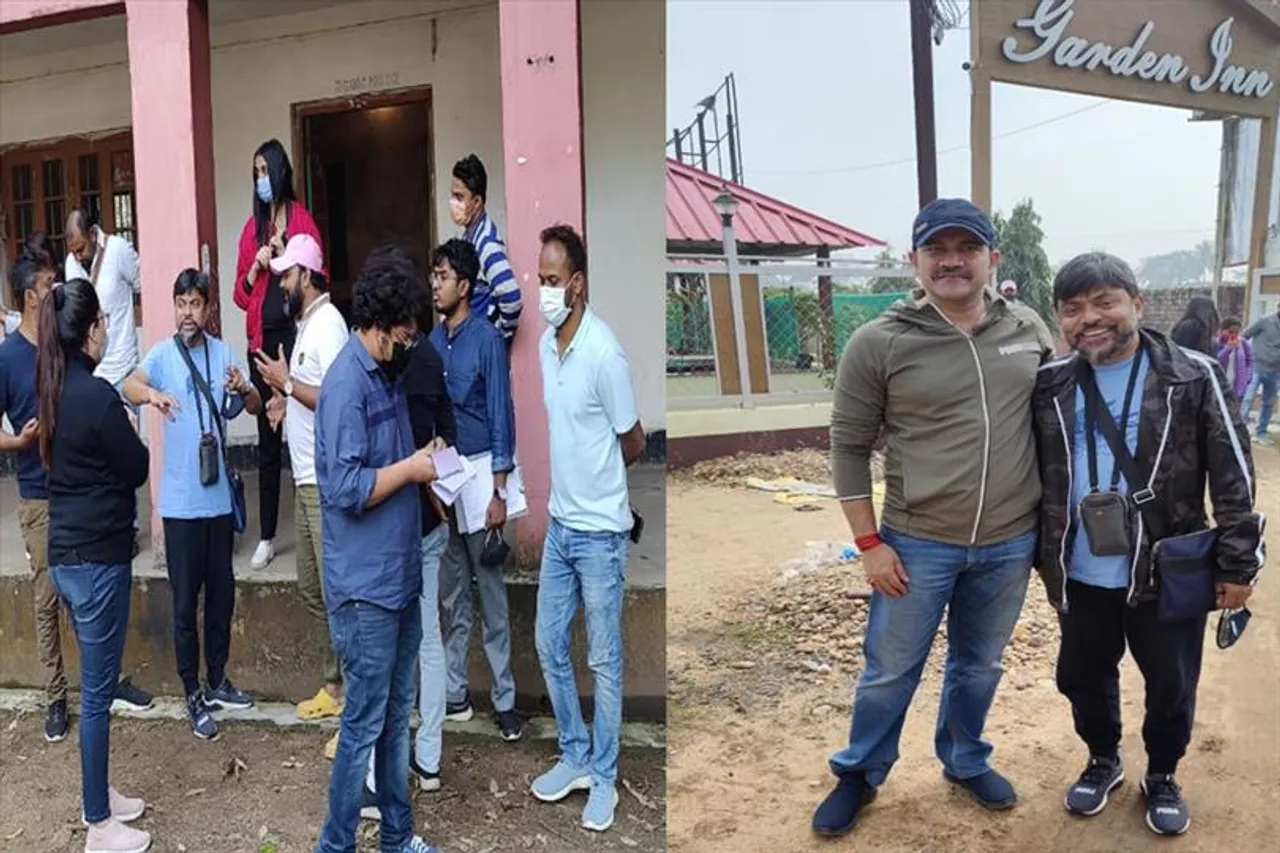 নতুন সিনেমার লোকেশন রেকিতে সৌমিক হালদার