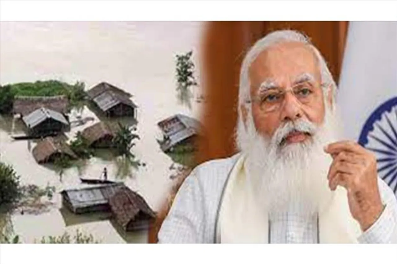 অসমের বন্যা পরিস্থিতি নিয়ে উদ্বিগ্ন প্রধানমন্ত্রী