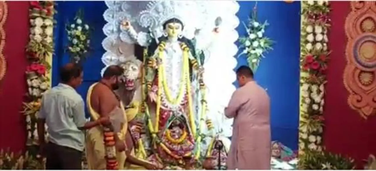 জগদ্ধাত্রী বন্দনায় শুভেন্দু অধিকারী