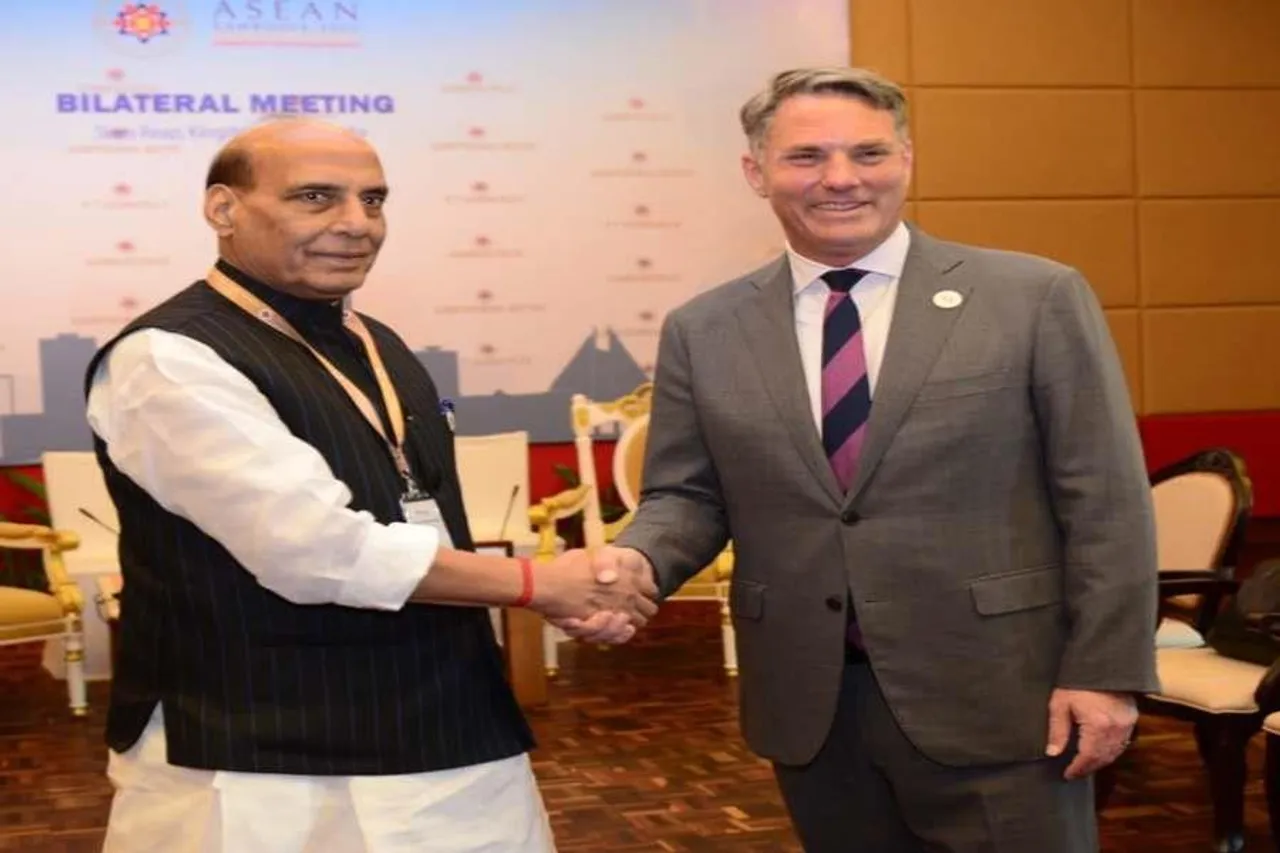 অস্ট্রেলিয়ার প্রতিরক্ষা মন্ত্রীর সঙ্গে বৈঠক করলেন রাজনাথ সিং