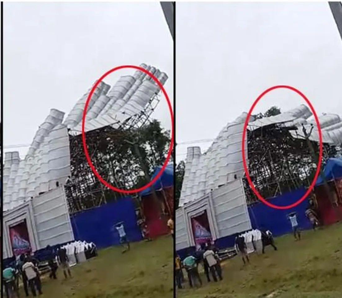 সিত্রাংয়ের প্রভাবে হুড়মুড়িয়ে ভাঙল কোচবিহারের ‘বুর্জ খলিফা’