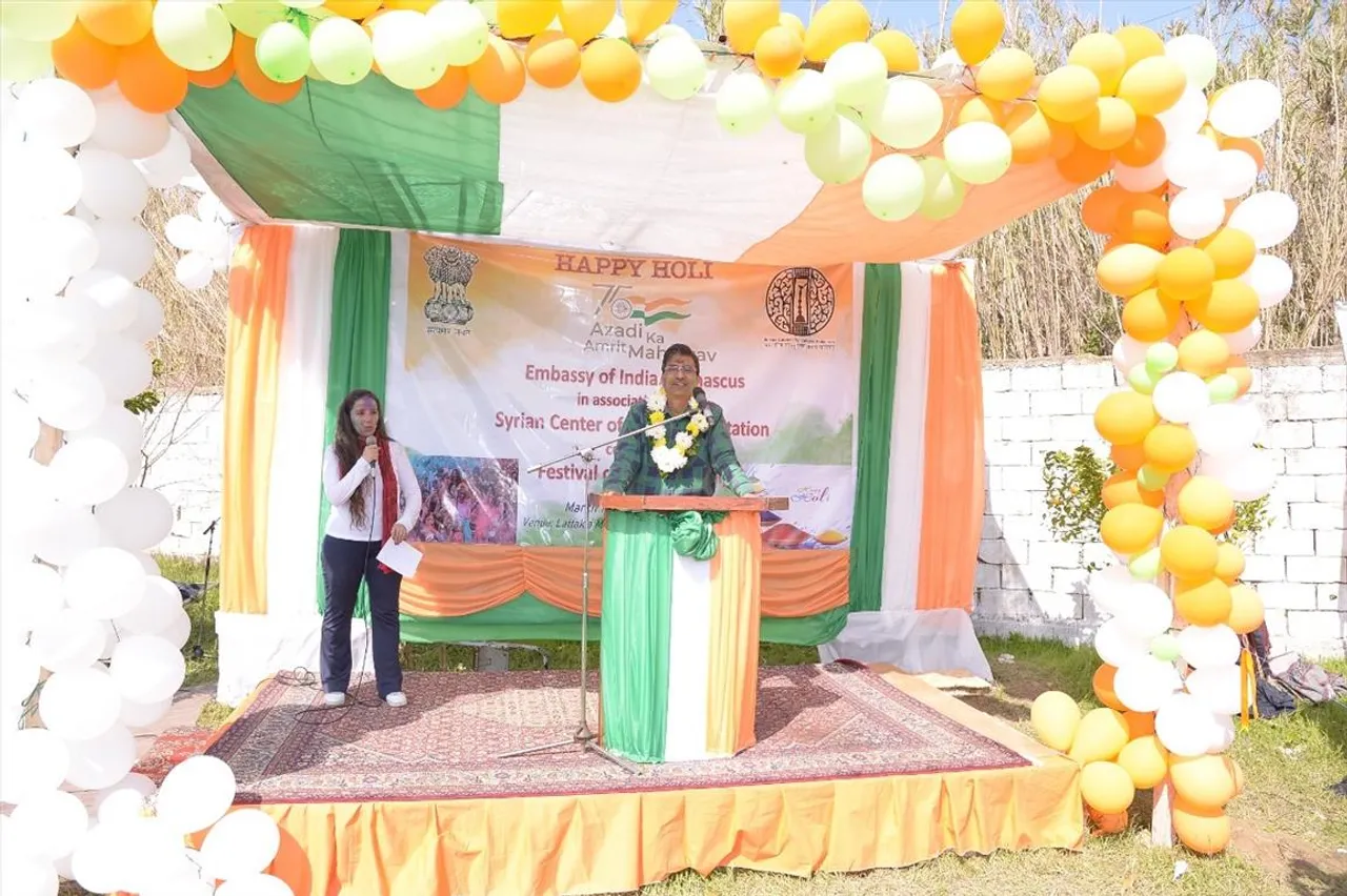 সিরিয়ায় পালন করা হল দোল উৎসব
