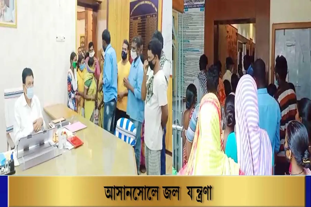 অতি বৃষ্টির ফলে নেই মাথা গোঁজার ঠাঁই নেই, বিক্ষোভ বাসিন্দাদের