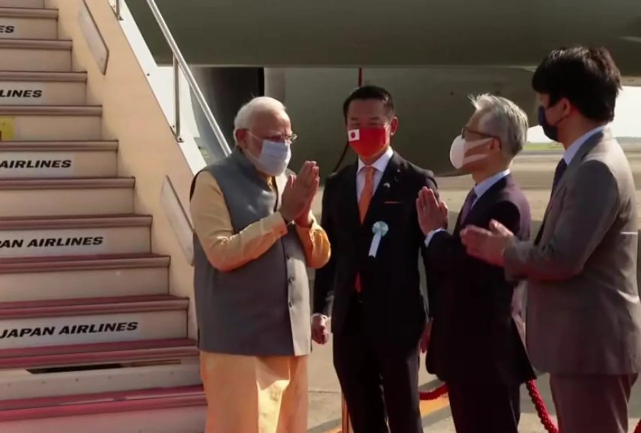 কোয়াড লিডারস সামিটে অংশ নিতে জাপানের টোকিওতে পৌঁছালেন প্রধানমন্ত্রী নরেন্দ্র মোদি