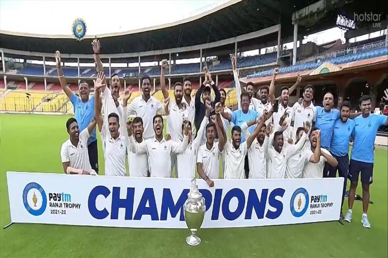 রঞ্জি ট্রফিতে নতুন চ্যাম্পিয়ন