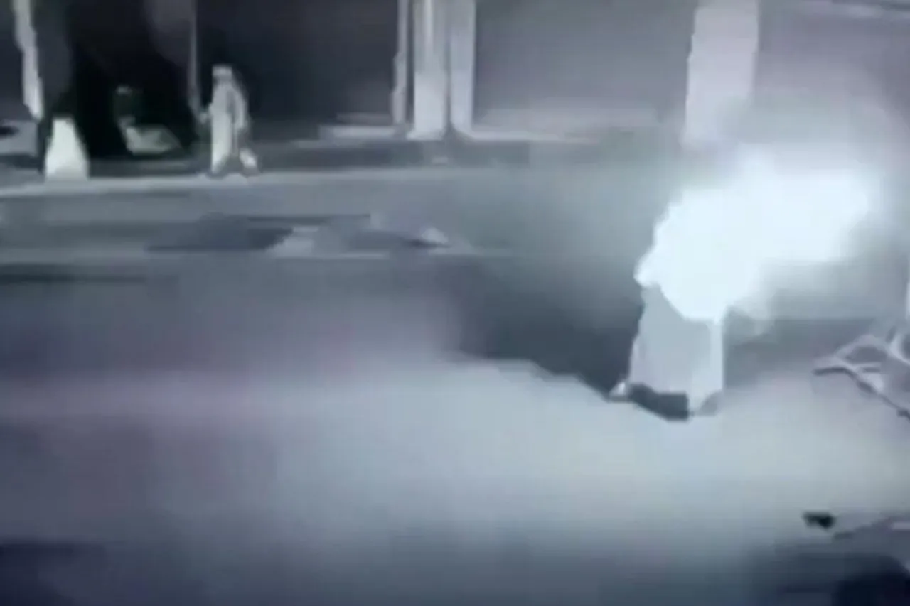 সিআরপিএফের বাঙ্কারে বোমা নিক্ষেপ মহিলার, রইল ভিডিও