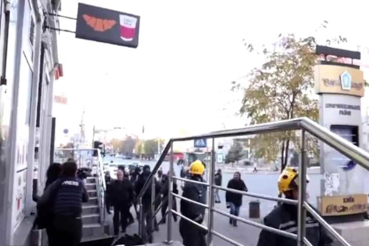 কিয়েভে ড্রোন হামলা, ভিডিও ভাইরাল