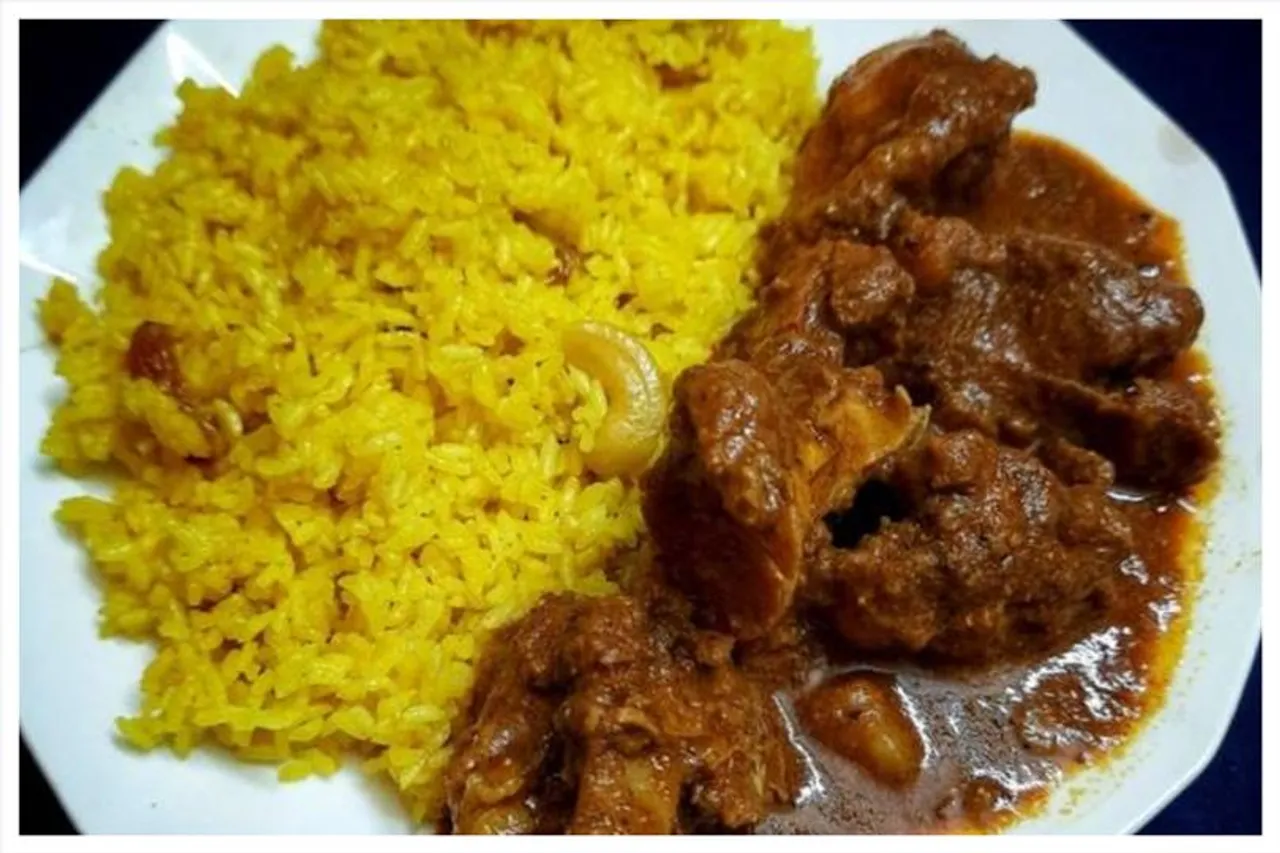 মহানবমীর পোলাও মাটন