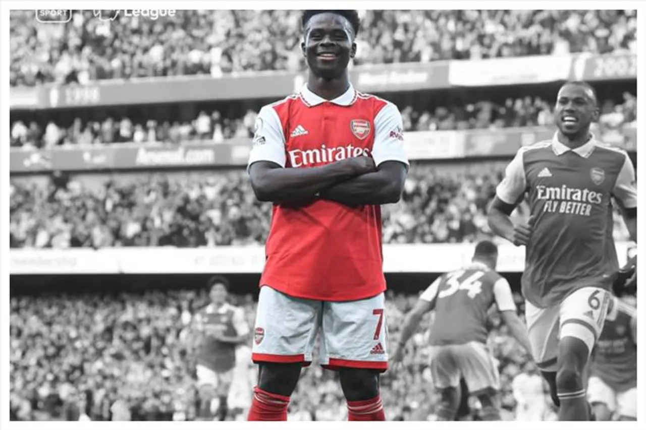 তৃতীয় তরুণ ফুটবলার হিসেবে এই রেকর্ড গড়লেন সাকা