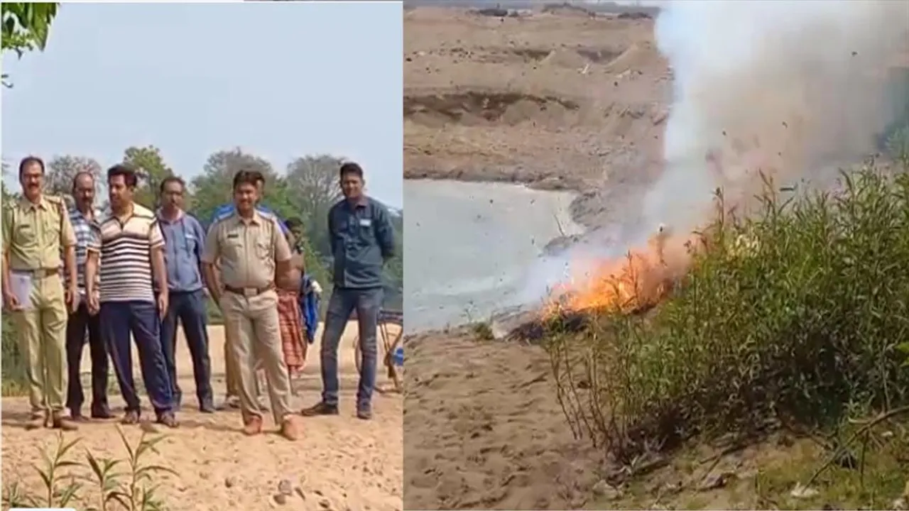 নষ্ট করা হল বাজেয়াপ্ত নিষিদ্ধ শব্দবাজি