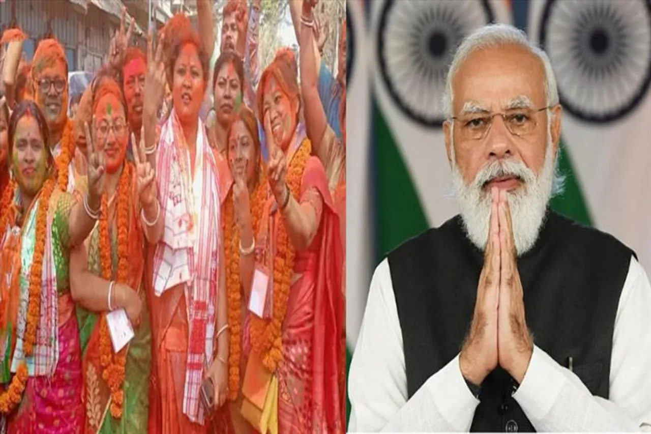 পুরভোটে জয় নিয়ে উচ্ছ্বসিত প্রধানমন্ত্রী