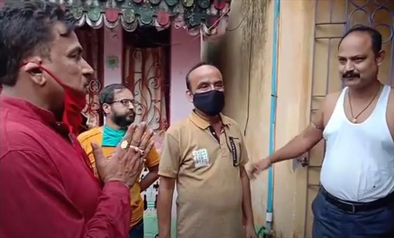 দিনহাটায় নির্বাচনী প্রচারে, পৌরসভার প্রশাসক গৌরীশংকর মাহেশ্বরী