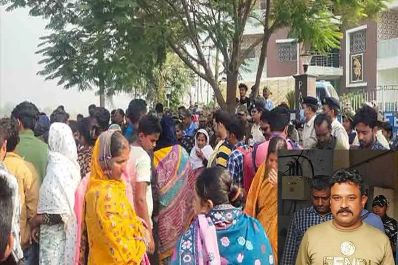 CBI ক্যাম্পের সামনে বিক্ষোভ লালন শেখের পরিবার, গ্রামবাসীদের