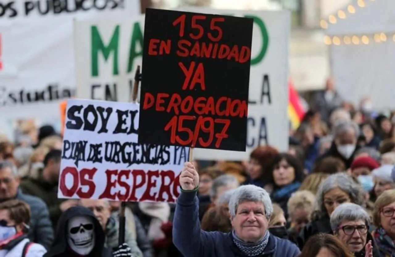 উন্নত ভবিষ্যতের দাবিতে স্পেনের হাজার হাজার স্বাস্থ্যকর্মীর বিক্ষোভ