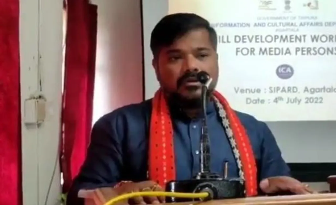 সংবাদ মাধ্যমকে সত্য খবর লেখার আহ্বান জানালেন ত্রিপুরার তথ্য মন্ত্রী