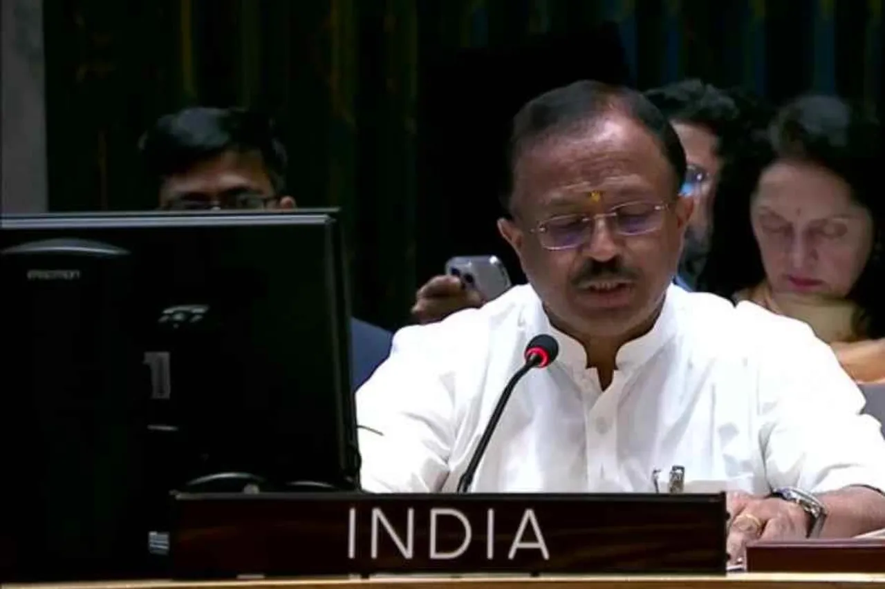 ভারতে সন্ত্রাসবাদ নিয়ে ইউএনএসসিতে বক্তৃতা দিলেন বিদেশ প্রতিমন্ত্রী ভি মুরালিধরন