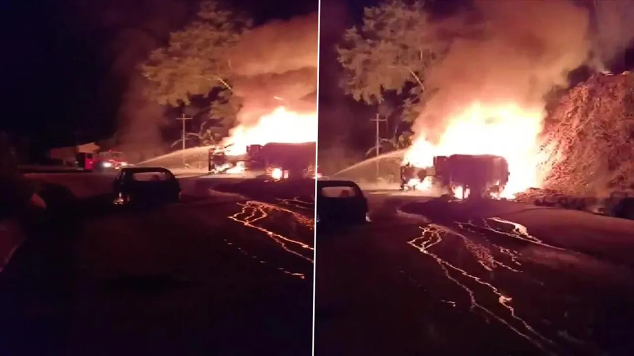 মিজোরামের আইজলে তেলের ট্যাঙ্কারে আগুন লেগে মৃত ৪, আহত ১০