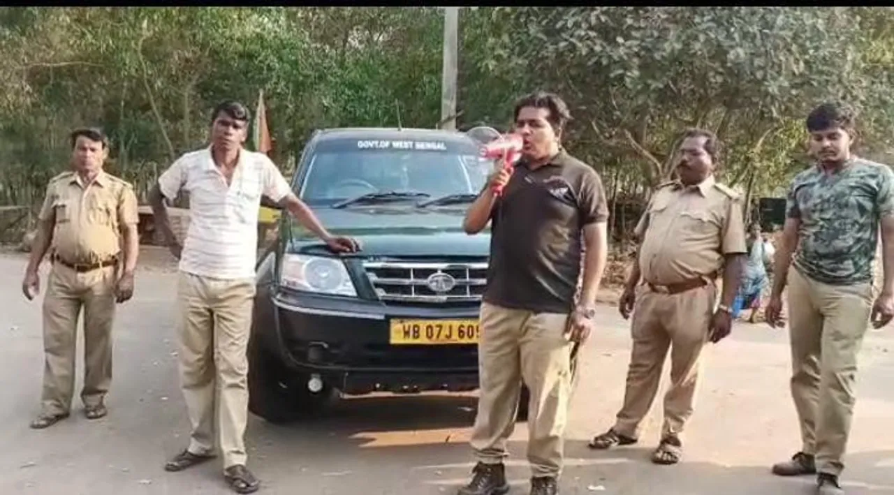 বনদপ্তরের পক্ষে নয়াগ্রাম ব্লকে সচেতনতার বার্তা