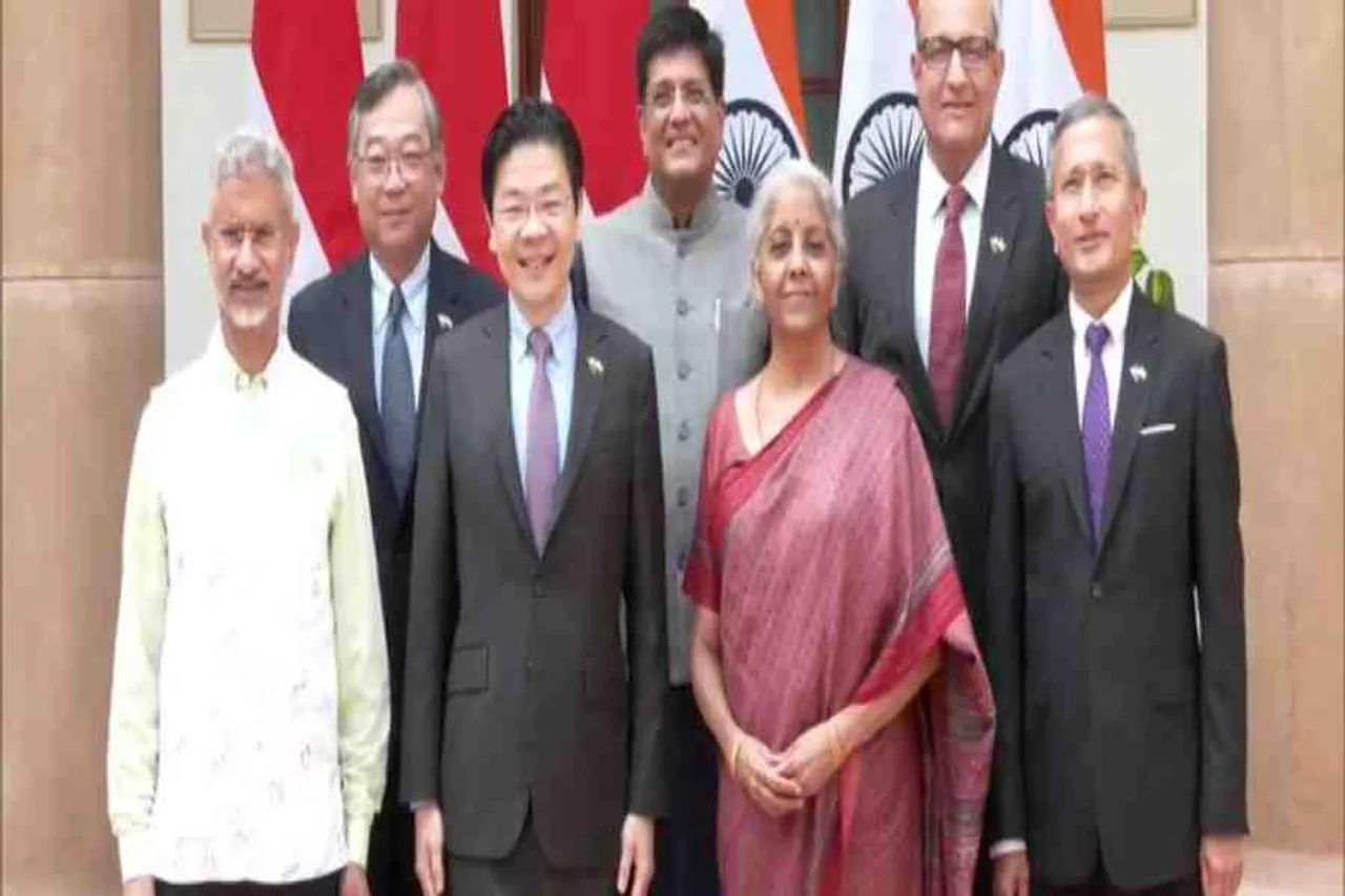 সিঙ্গাপুরের মন্ত্রীদের সঙ্গে দেখা করলেন কেন্দ্রীয় মন্ত্রীরা