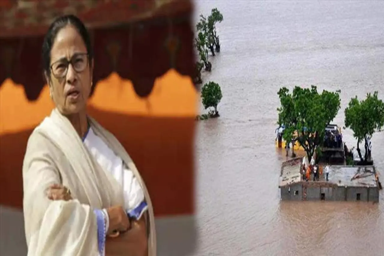 বাংলায় বন্যা! কেন্দ্রের ঘাড়েই দোষ চাপালেন মমতা