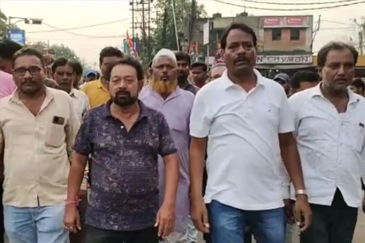 কেন্দ্রীয় সরকারের বিরুদ্ধে তৃণমূলের প্রতিবাদ মিছিল