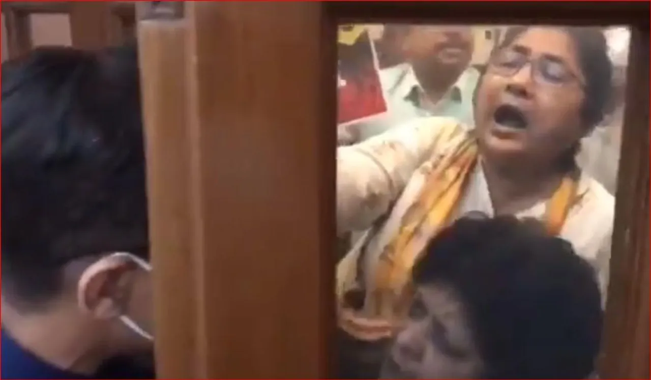 রাজ্যসভায় ঢুকতে বাধা তৃণমূলকে, দেখুন ভিডিও