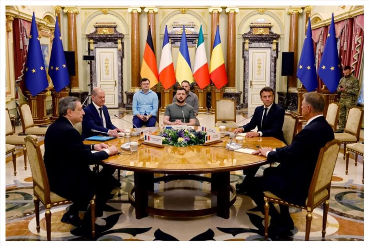 জেলেনস্কি ও ইইউ নেতাদের বৈঠক