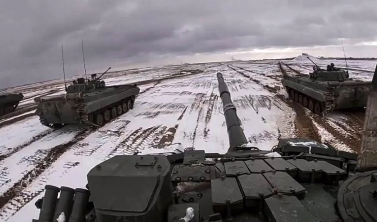 বেলারুশে সামরিক মহড়ায় রুশ সেনারা