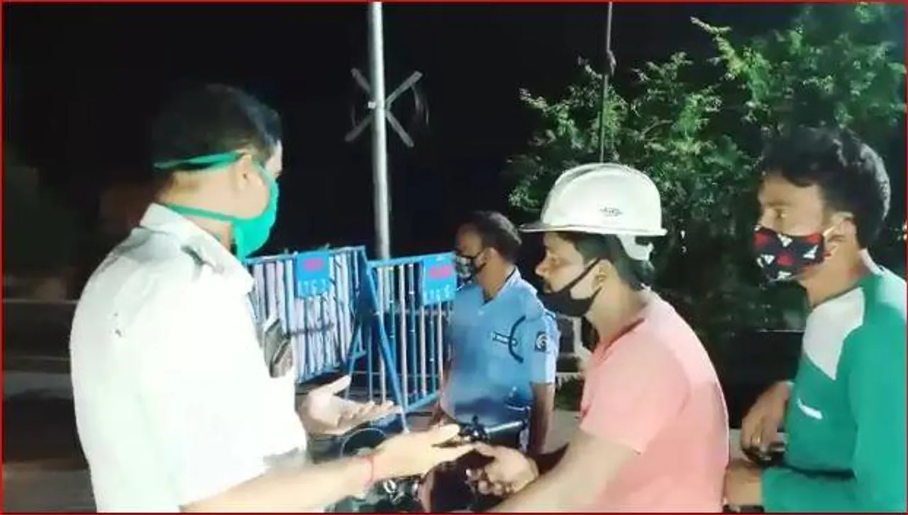 নাইট  কার্ফুতে জারি কড়া নজরদারি