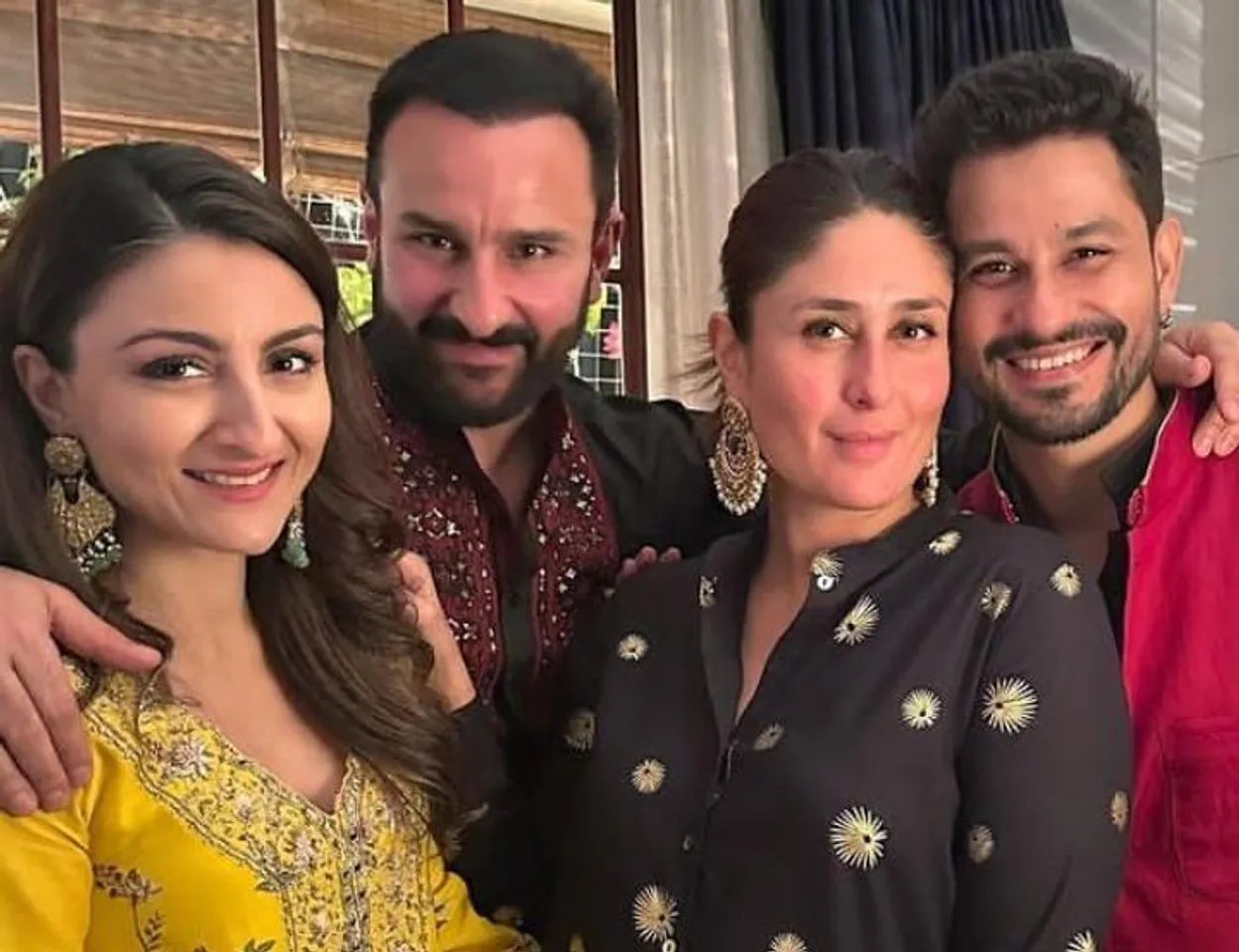 ঝলমলে পোশাকে দিওয়ালি সেলিব্রেট করিনা-সেফ,সোহা এবং কুনালের